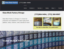 Tablet Screenshot of glassblockfactory.com